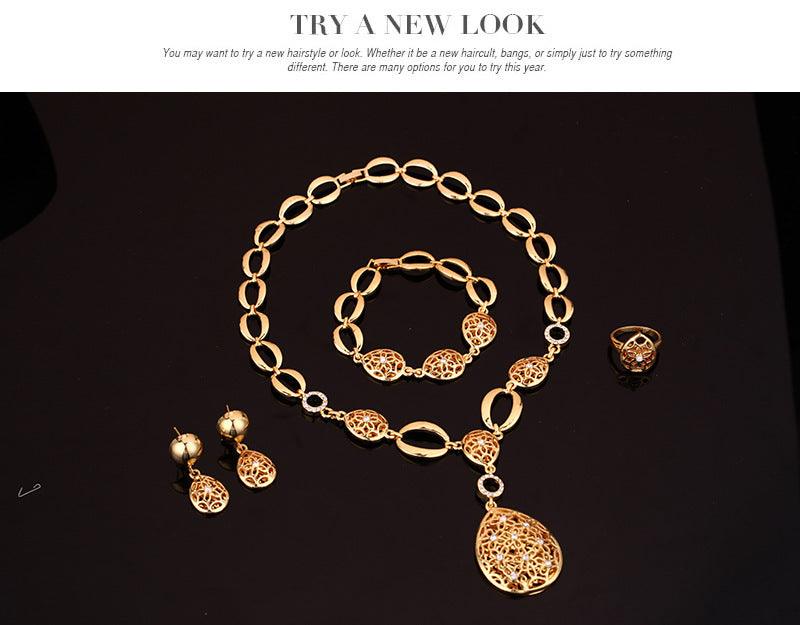 Elegant Four Piece Jewelry Set | Party Collection