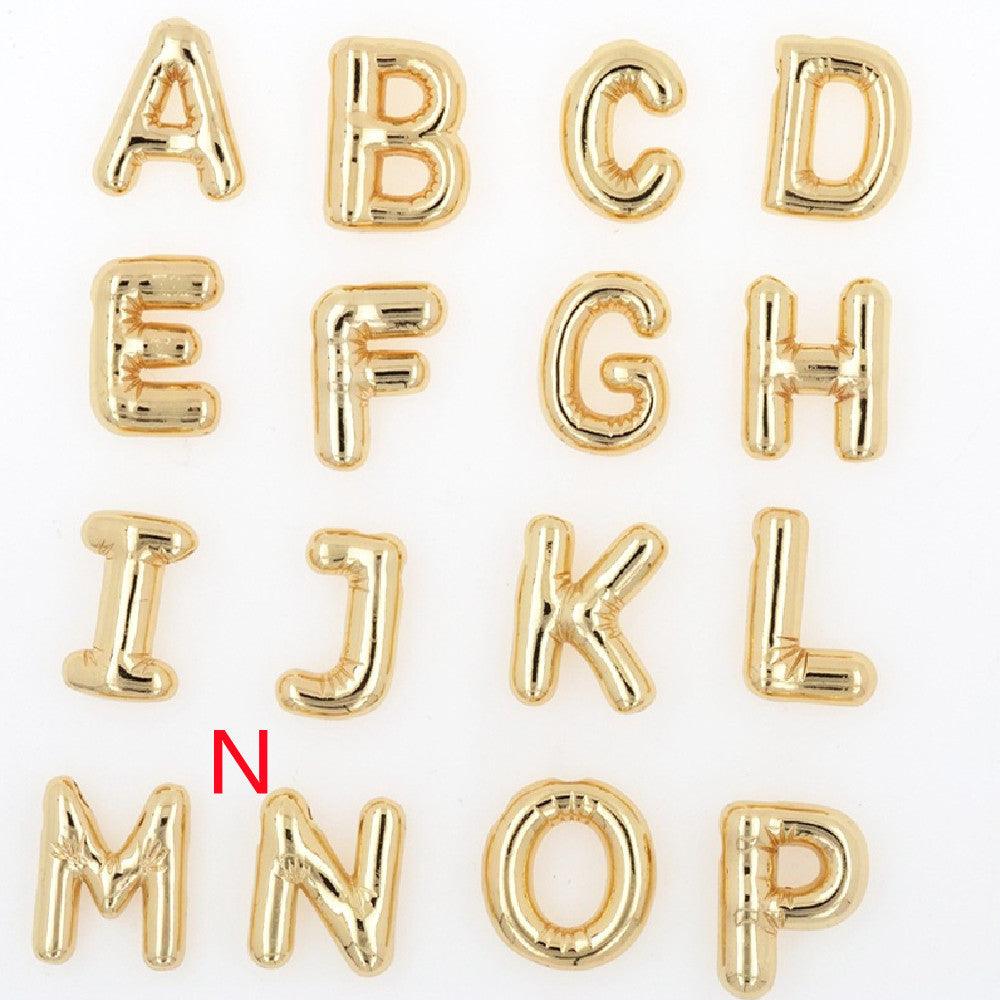 Glossy Letters Pendant Necklace | Fashion Wear N Gold