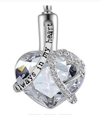 Elegant Perfume Bottle Pendant Necklace White
