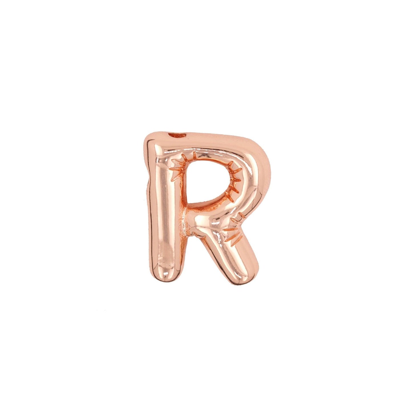 Glossy Letters Pendant Necklace | Fashion Wear R Rose Gold