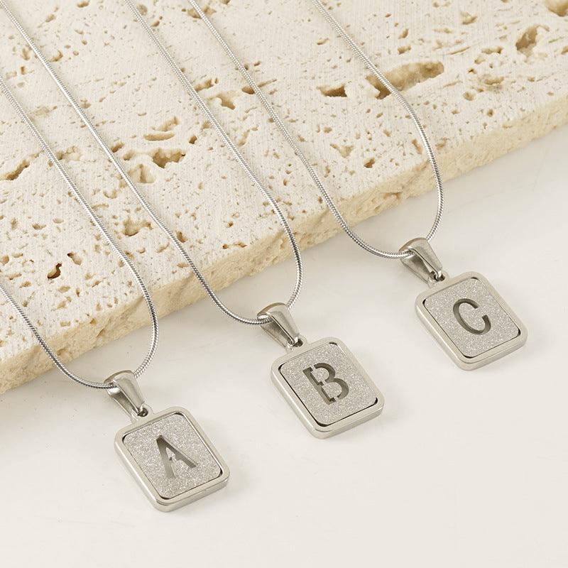 Alphabet Necklace Collection 2025 Sliver