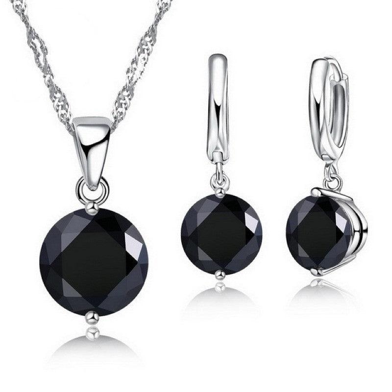 Austrian Crystal Necklace & Earrings Set - Daily Wear