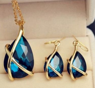 Elegant Jewelry Set for Women | Party Wear 2025 Blue