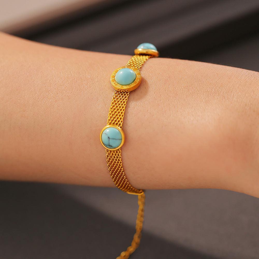 Turquoise Bracelet Retro Design | Daily Wear