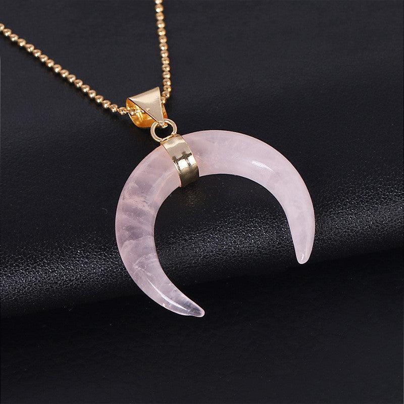 Crystal Semi-precious Necklace | Fashion Jewelry Pink Necklace