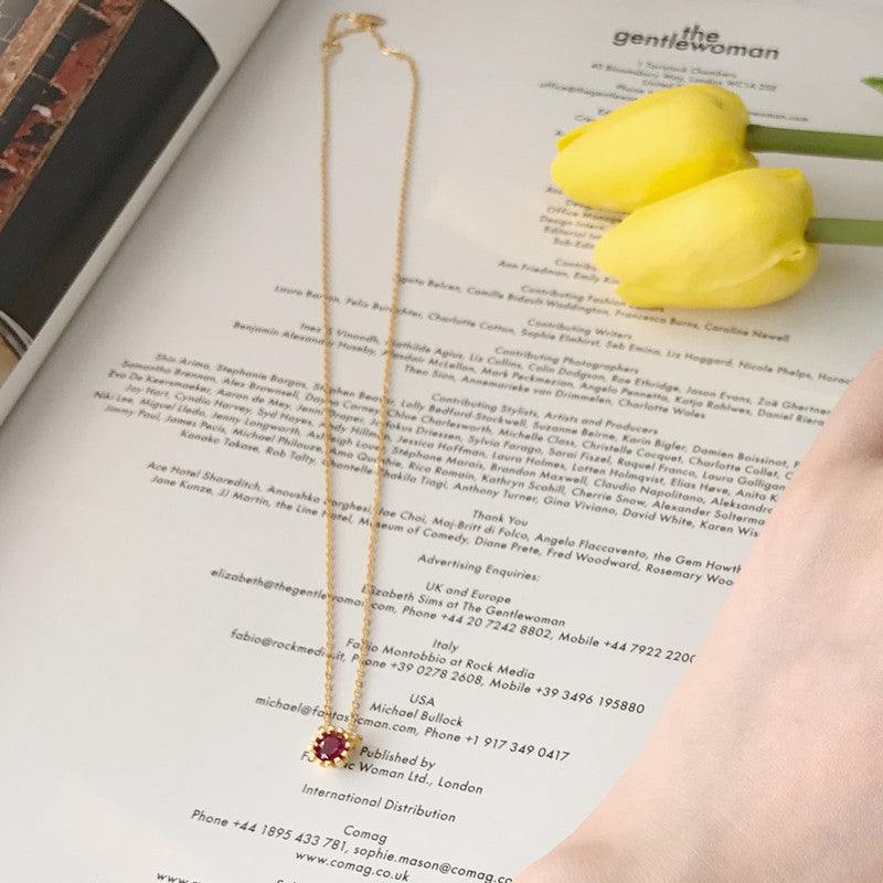Golden Red Jasper Necklace & Bracelet - Daily Wear