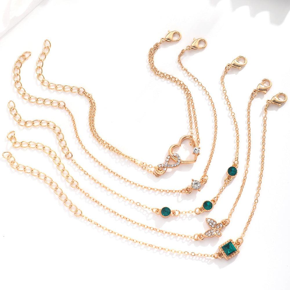 Bohemian Green Crystal Bracelet | Daily Wear