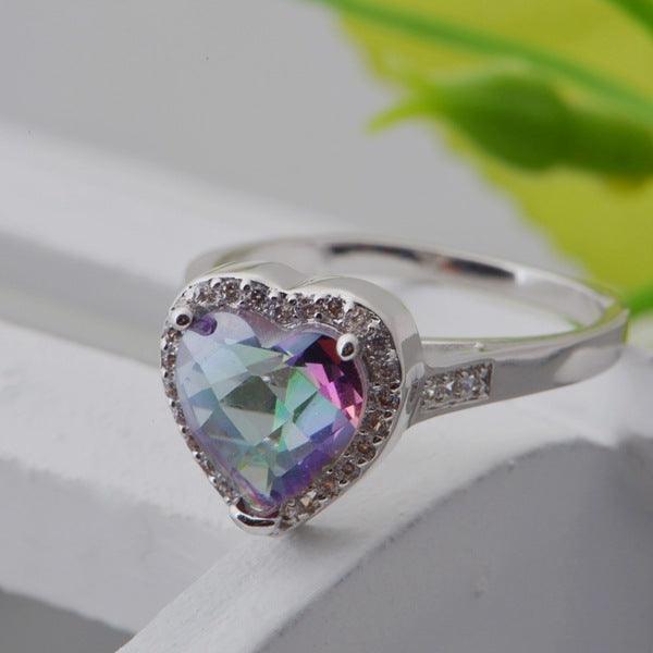 Gold Plated Ring With Austria Crystal Gemstone