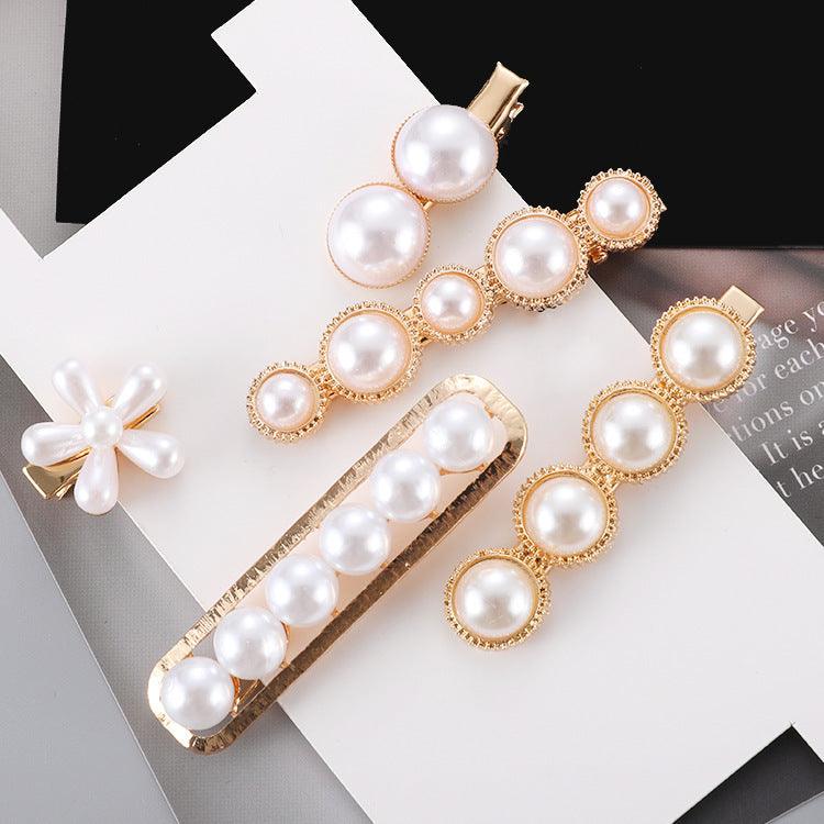Slip-on Pearl Bow Hair Clip | Daily Wear