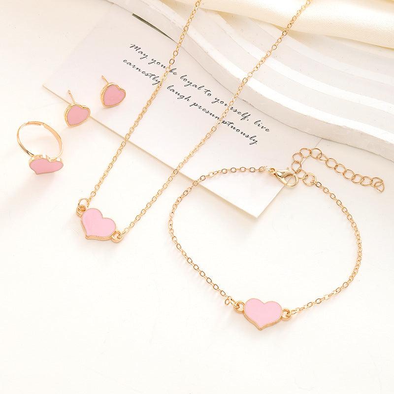Elegant Heart Jewelry Set | Daily Wear B