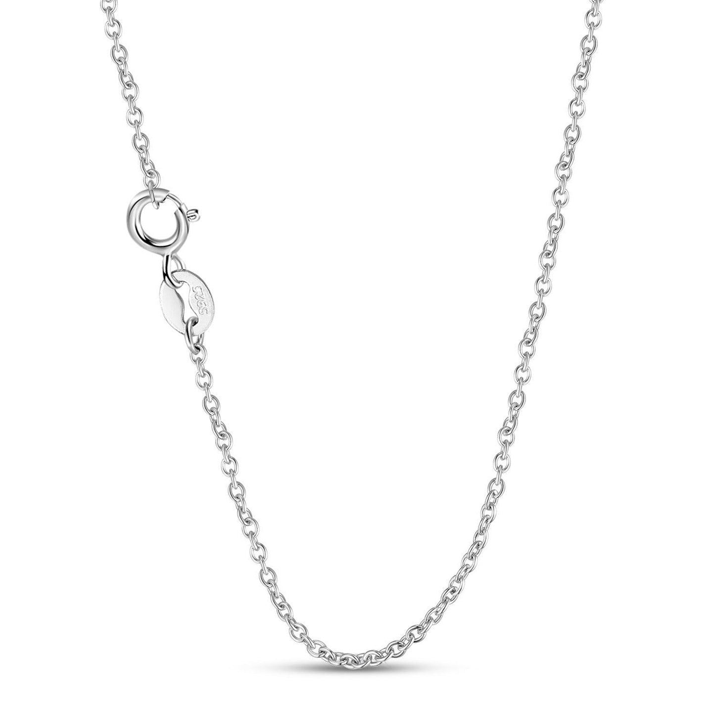 S925 Silver Peach Heart Crown Necklace | Daily Wear B