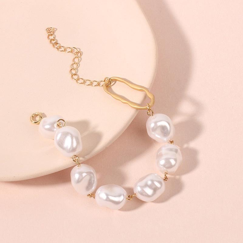 Elegant Baroque Irregular Pearl Bracelet | Daily Wear