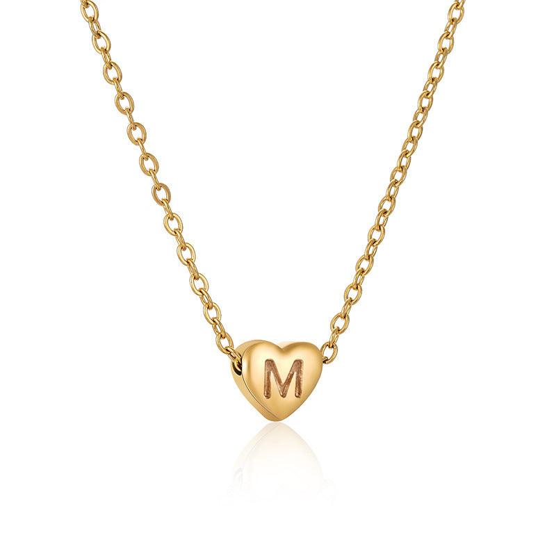 Heart-shaped Love Letter Clavicle Chain | Daily Wear Collection M