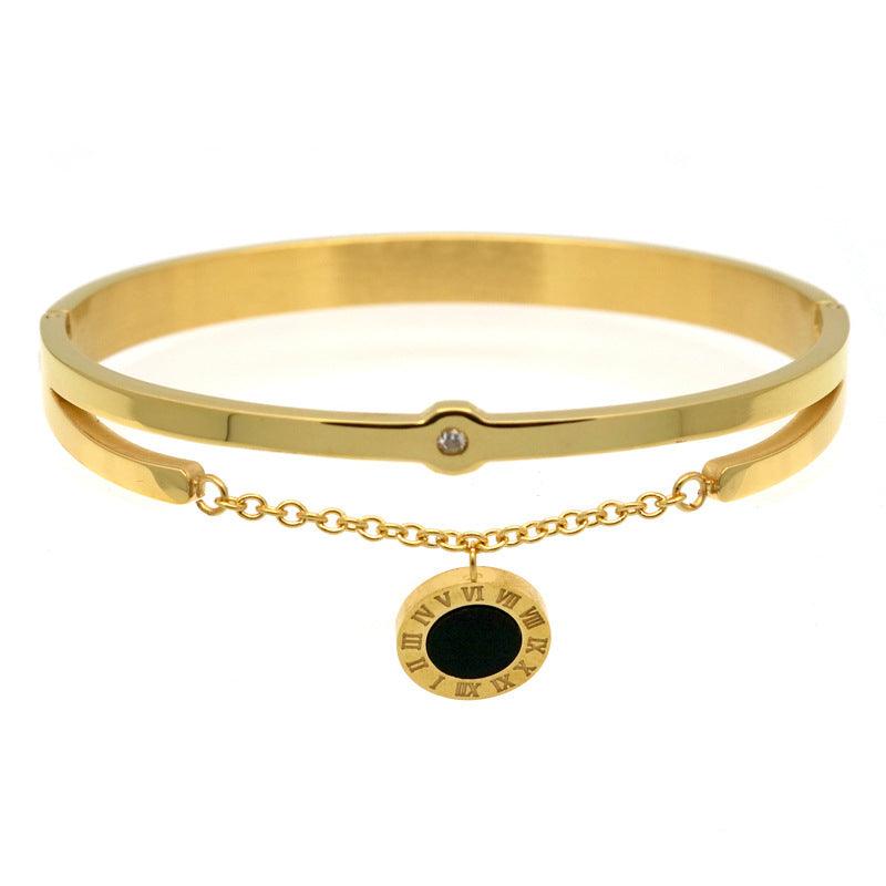 Elegant Rome Fringed Bracelets | Daily Wear Gold Black