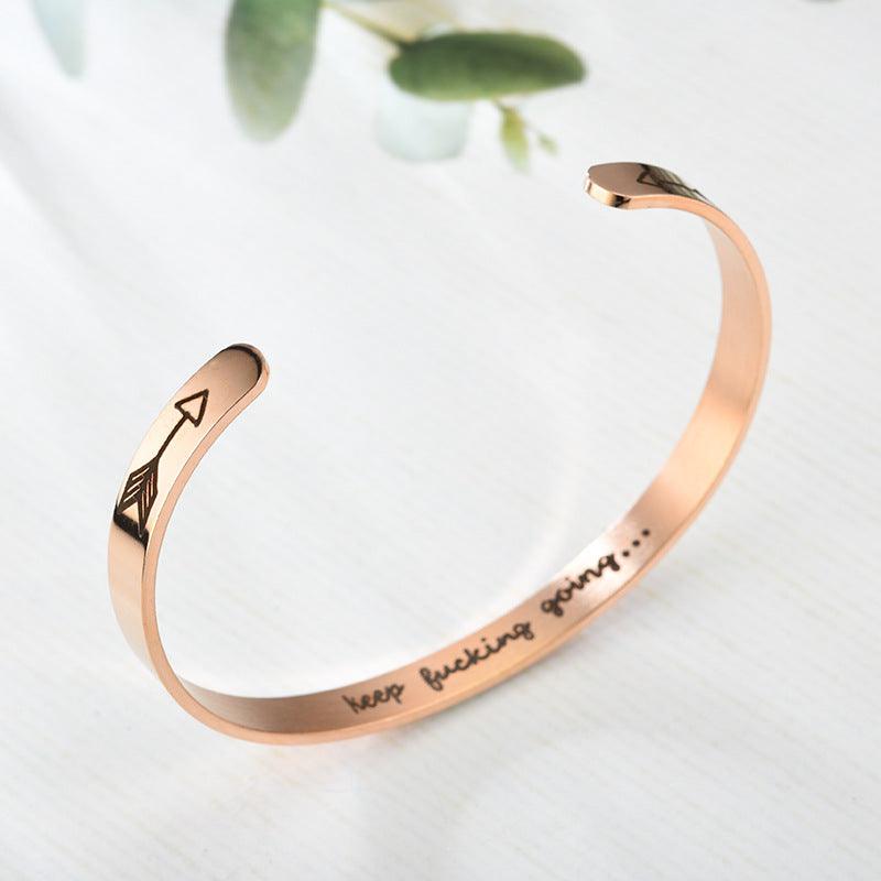 Golden Charms Bracelet For Woring Women Rose Gold arrow