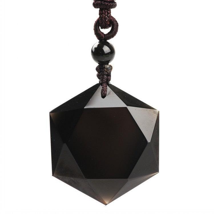 Obsidian Pendant Chain