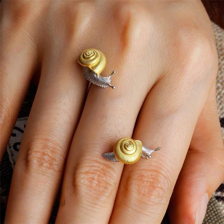Snail Ear Studs Earrings Personality Design