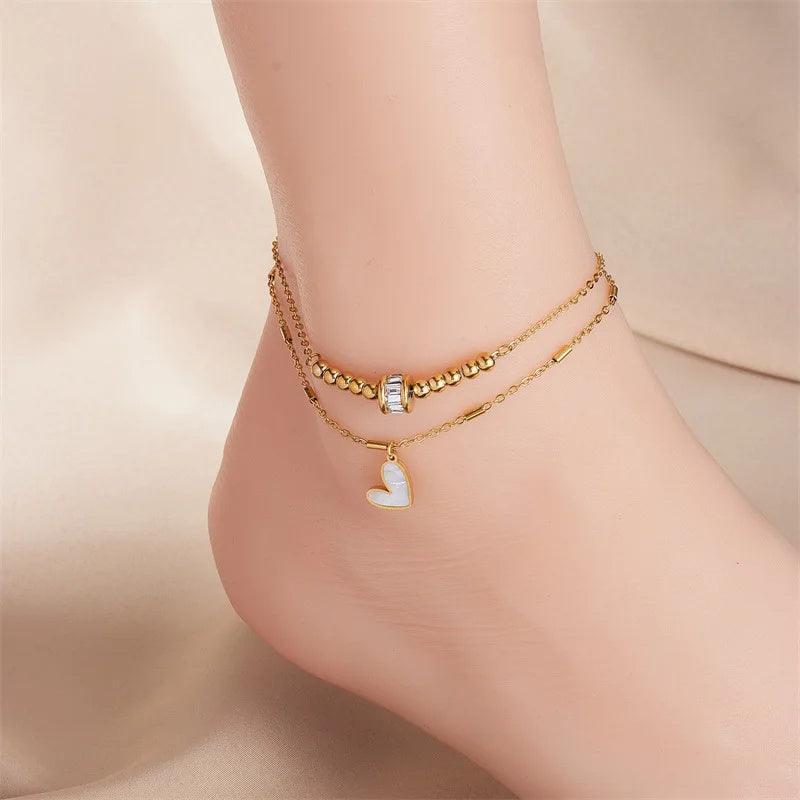 Double Layer Boho Bracelet Anklet | Beach Collection