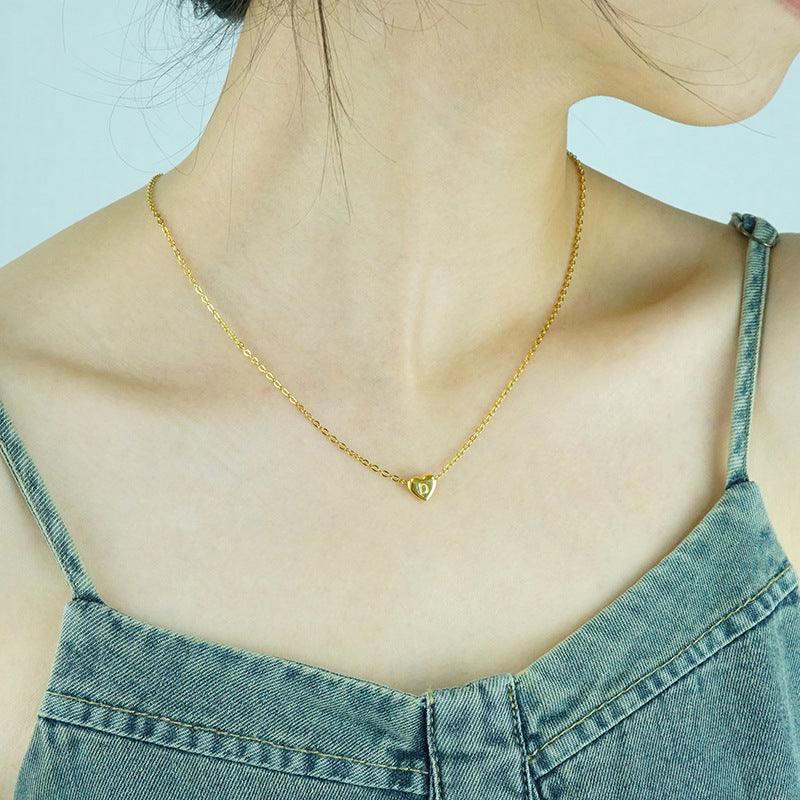 Heart-shaped Love Letter Clavicle Chain | Daily Wear Collection