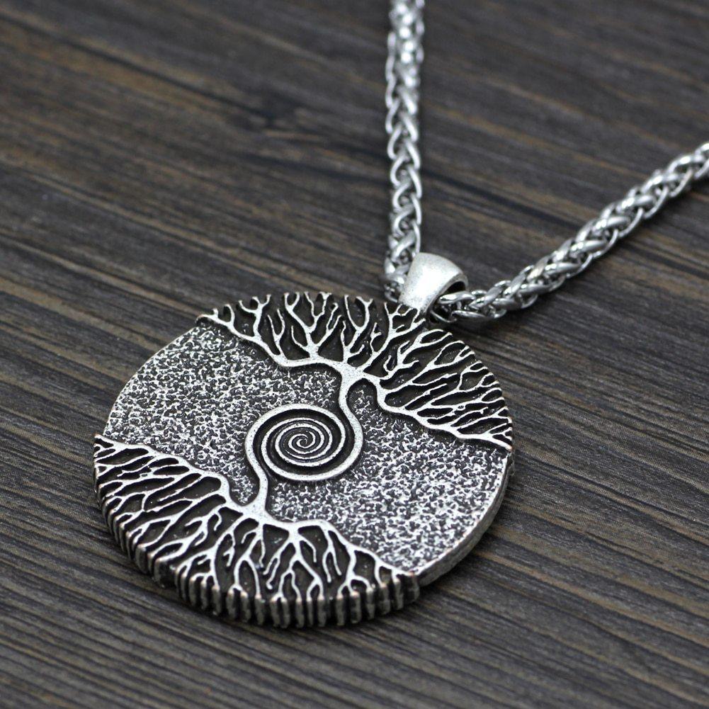 Double-Sided World Tree Pendant Necklace | Fashion Wear