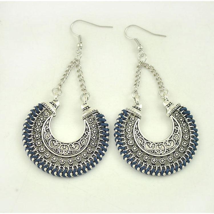 Bohemian Vintage Earrings Blue