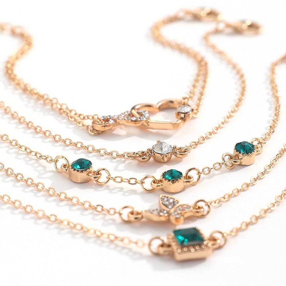 Bohemian Green Crystal Bracelet | Daily Wear