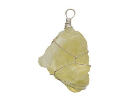 Irregular Crystal Rough - BoldlyBeautifuls Beach Jewelry Lemon crystal (Silver) Demi-fine Jewelry