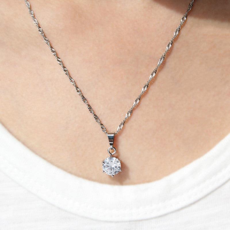 Combination Diamond-studded Jewelry Set | Daily Wear