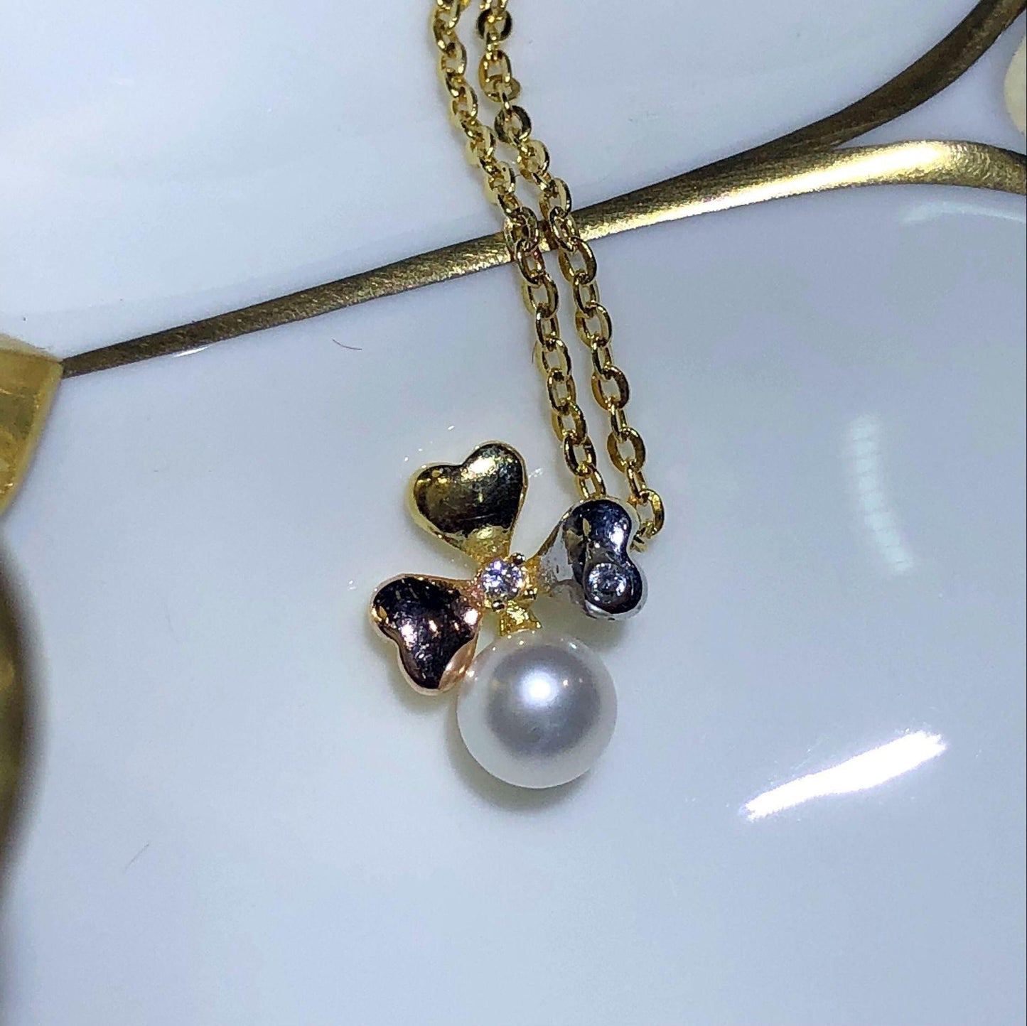 Freshwater Pearl Pendant Chain | Daily Wear