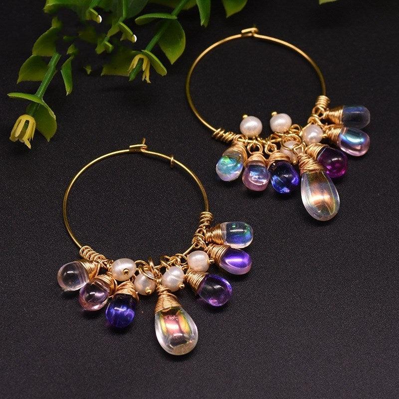 Pearl Czech Crystal Earrings | Daily Wear
