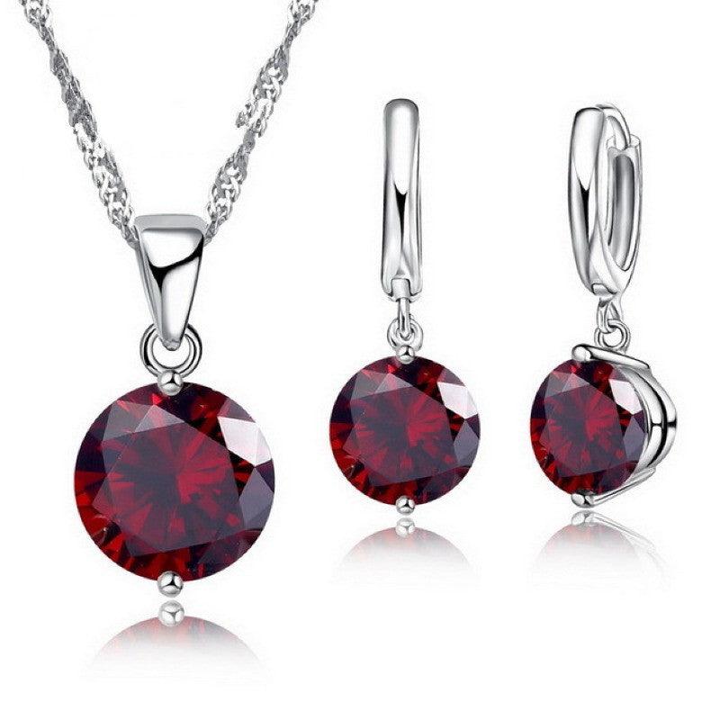 Austrian Crystal Necklace & Earrings Set - Daily Wear