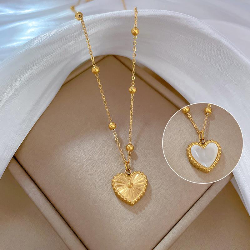 Heart-shape Love Necklace | Minimalist Jewelry Gold