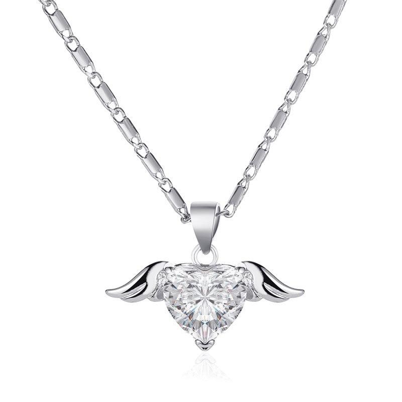 Heart Wings Elegant Necklace | Fashion Wear White