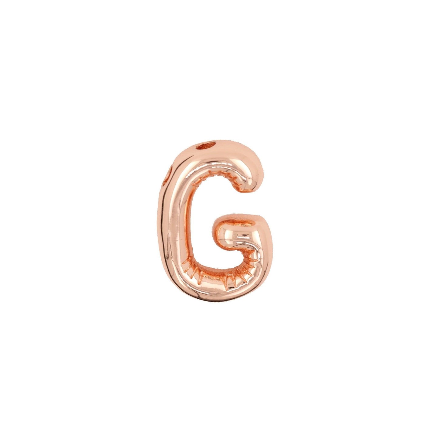 Glossy Letters Pendant Necklace | Fashion Wear G Rose Gold