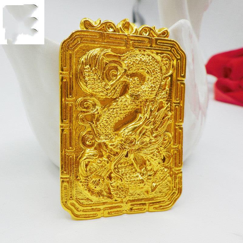 Dragon Pendant & Chain - Tarot Reader's Charm Gold