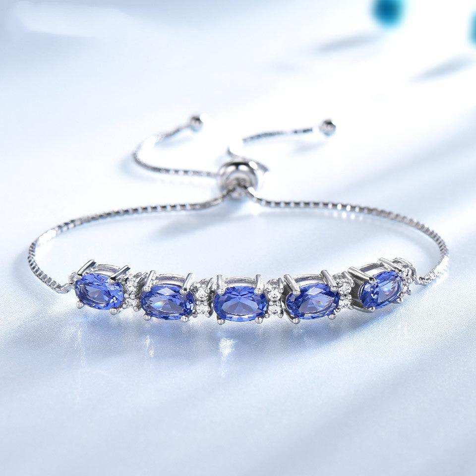 Blue Topaz Adjustable Bracelet | Daily Wear