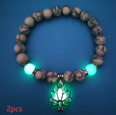 Luminous Lotus Bracelet | Yoga Collection B 2pcs
