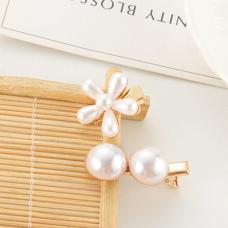 Slip-on Pearl Bow Hair Clip | Daily Wear