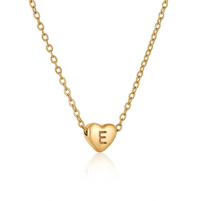 Heart-shaped Love Letter Clavicle Chain | Daily Wear Collection E