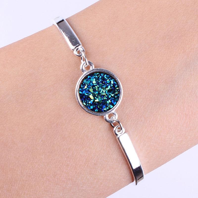 Silver heart bracelet Blue