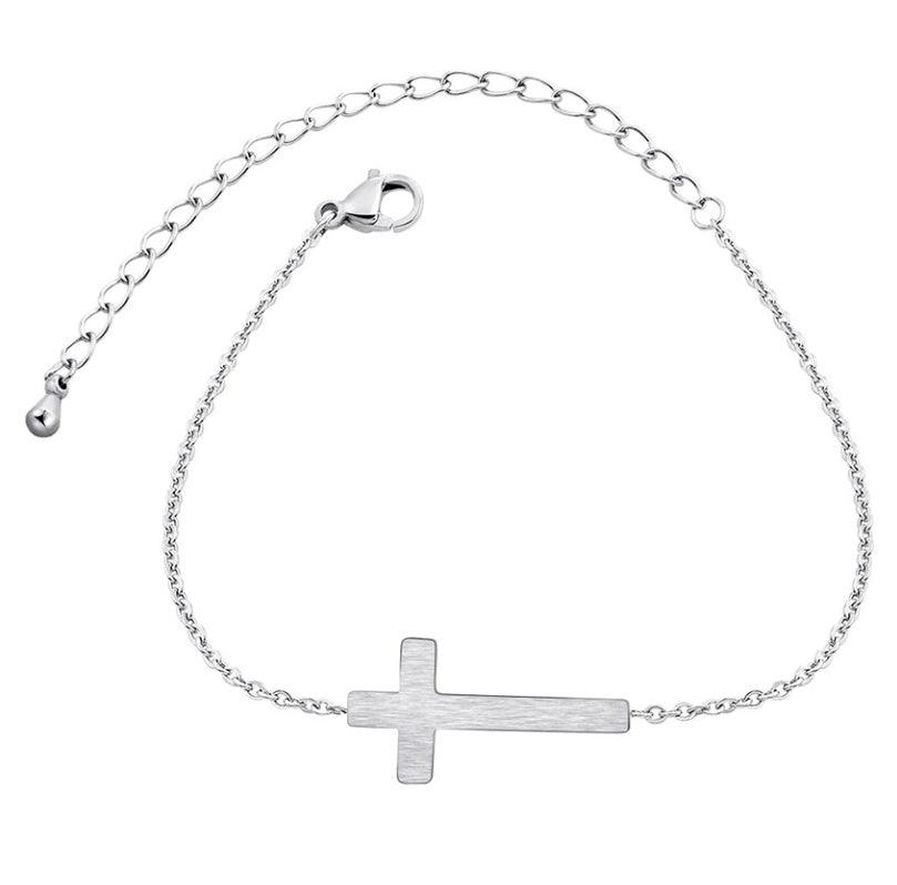 Jesus Christ Cross Bracelet | Daily Wear Silver