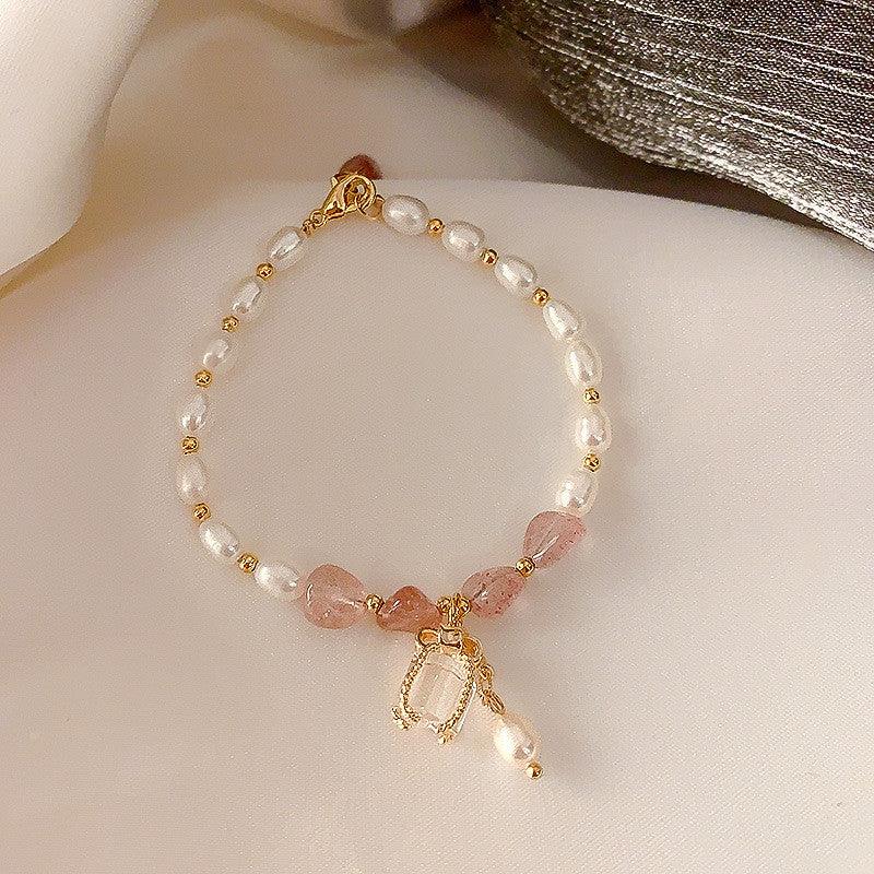 Flourishing Peach Blossom Baroque Pearl Bracelet | Daily Wear