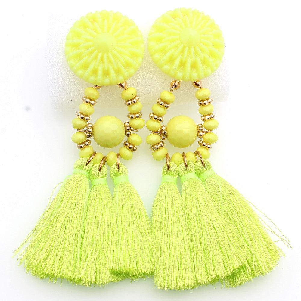 Tassel Earrings Earrings yellow