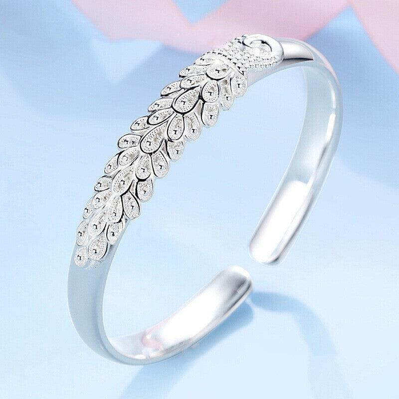 Peacock Fashion Silver Plated Bracelet | Daily Wear