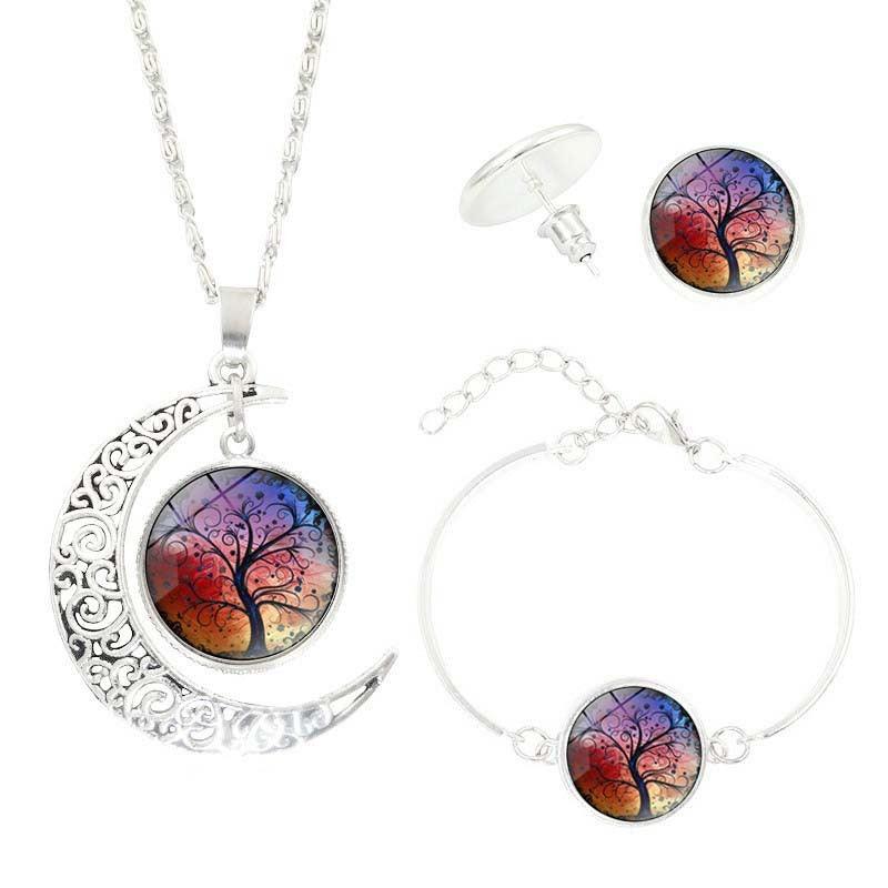 Tree of Life Gemstone Jewelry Set | Daily Wear 2