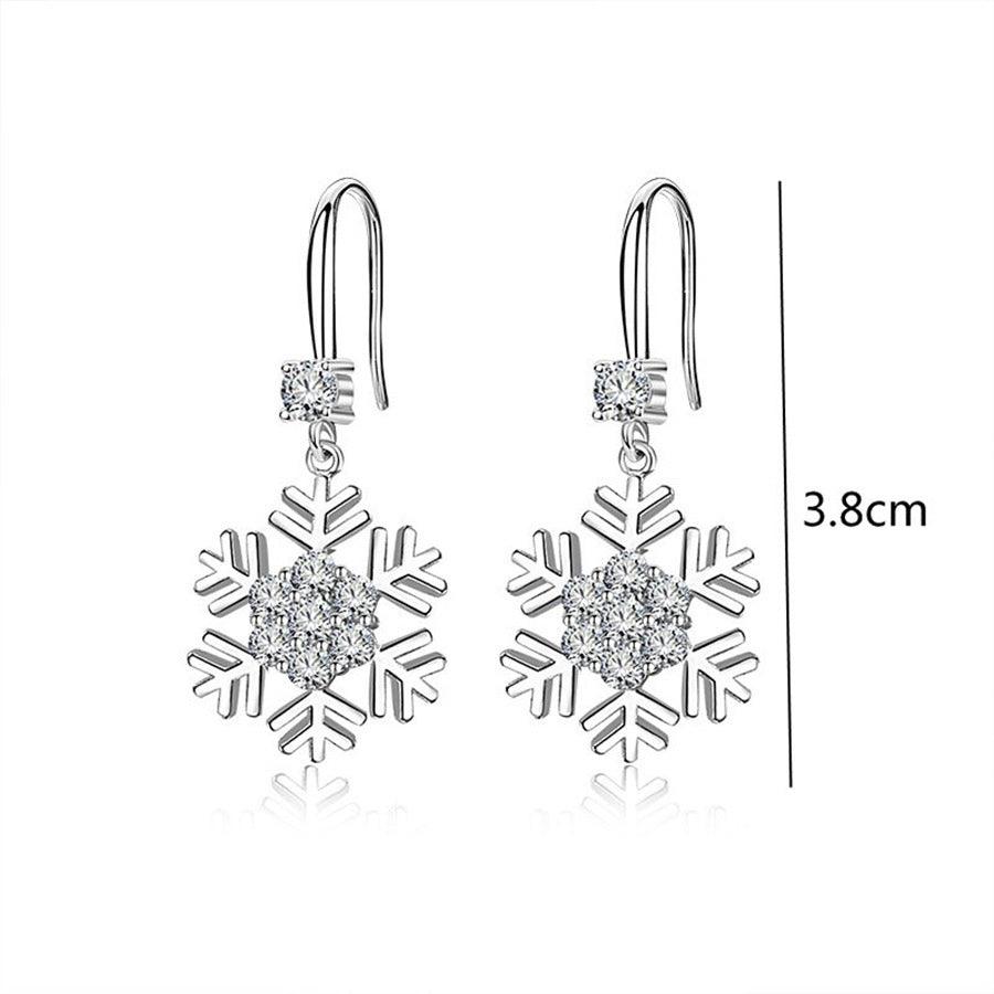 Temperament Snowflake Earrings | Daily Wear