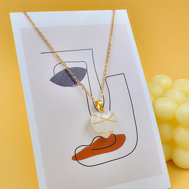 Crystal Stone Beach Jewelry | Summer Collection White