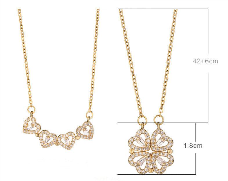 Variety Four-leaf Clover Titanium Steel Necklace Jewelry