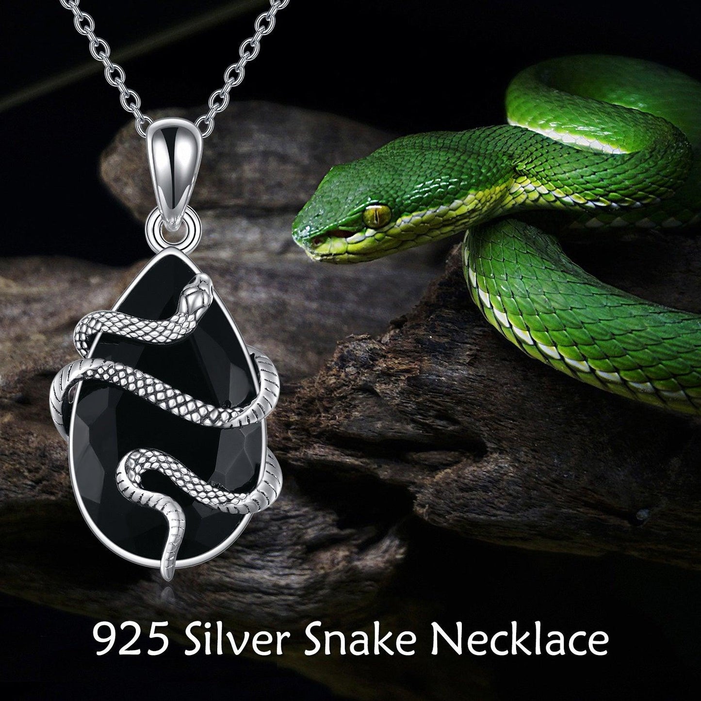 Sterling Silver Black Obsidian Tourmaline Necklace | Fashion Wear
