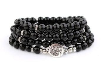 Lotus Life Tree Bracelet - Fashion Wear Black tree of life 30